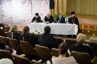 Преосвященый Стефан принял участие в районном этапе II Областных Покровских образовательных чтений