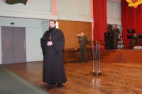 Торжественный митинг, посвященный увольнению в запас военнослужащих срочной службы органов пограничной службы