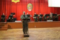 Торжественный митинг, посвященный увольнению в запас военнослужащих срочной службы органов пограничной службы