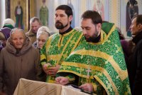 В храм Преображения Господня г.Гомеля принесен ковчег с частицей мощей блж.Матроны 