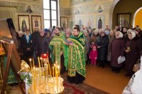 В храм Преображения Господня г.Гомеля принесен ковчег с частицей мощей блж.Матроны 