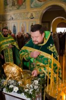 В храм Преображения Господня г.Гомеля принесен ковчег с частицей мощей блж.Матроны 