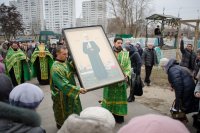 В храм Преображения Господня г.Гомеля принесен ковчег с частицей мощей блж.Матроны 