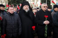 Преосвященнейший Стефан принял участие в митинге, посвященном 73-й годовщине освобождения г. Гомеля от немецко-фашистских захватчиков Преосвященнейший Стефан принял участие в митинге, посвященном 73-й годовщине освобождения г. Гомеля от немецко-фашистских захватчиков