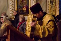 Божественная литургия в предпразднство Введения во храм Пресвятой Богородицы Божественная литургия в предпразднство Введения во храм Пресвятой Богородицы