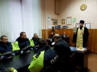 СВЕТЛОГОРСК. Встреча сотрудников отдела ГАИ Светлогорского РОВД со священнослужителем