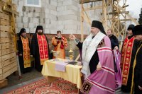 Освящение куполов и крестов в а.г. Лучин