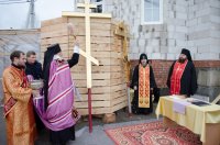 Освящение куполов и крестов в а.г. Лучин