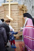 Освящение куполов и крестов в а.г. Лучин