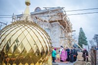 Освящение куполов и крестов в а.г. Лучин