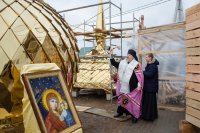 Освящение куполов и крестов в а.г. Лучин