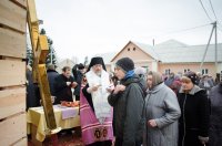 Освящение куполов и крестов в а.г. Лучин