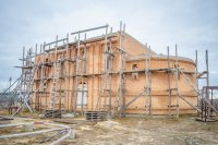 Рабочая поездка в строящийся храм Покрова Пресвятой Богородицы д. Защебье