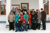 ЖЛОБИН. Воспитанники отделения дневного пребывания инвалидов молились за Божественной Литургией