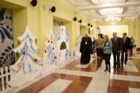 Преосвященный Стефан принял участие в открытии выставочного проекта «Зимние праздники»