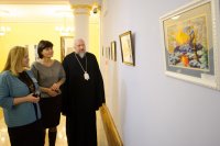 Преосвященный Стефан принял участие в открытии выставочного проекта «Зимние праздники»