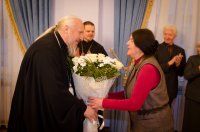 Преосвященный Стефан принял участие в открытии выставочного проекта «Зимние праздники»