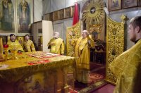 Божественная литургия в Свято-Петро-Павловском кафедральном соборе г.Гомеля