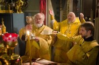 Божественная литургия в Свято-Петро-Павловском кафедральном соборе г.Гомеля