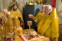 Божественная литургия в Свято-Петро-Павловском кафедральном соборе г.Гомеля