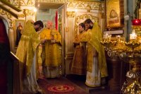 Божественная литургия в Свято-Петро-Павловском кафедральном соборе г.Гомеля