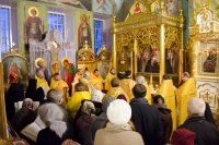 Божественная Литургия в Свято-Покровском храме села Корма Добрушского района