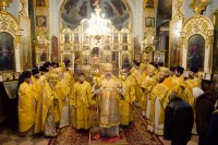 Божественная Литургия в Свято-Покровском храме села Корма Добрушского района