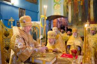 Божественная Литургия в Свято-Покровском храме села Корма Добрушского района