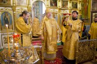 Божественная Литургия в Свято-Покровском храме села Корма Добрушского района