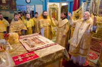 Божественная Литургия в Свято-Покровском храме села Корма Добрушского района