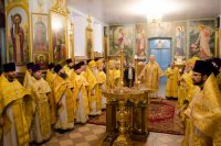 Божественная Литургия в Свято-Покровском храме села Корма Добрушского района