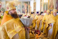 Божественная Литургия в Свято-Покровском храме села Корма Добрушского района