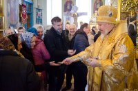 Божественная Литургия в Свято-Покровском храме села Корма Добрушского района