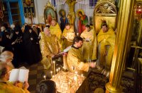 Божественная Литургия в Свято-Покровском храме села Корма Добрушского района