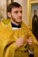  Божественная литургия в криптовом храме Свято-Петро-Павловском кафедрального собора