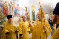  Божественная литургия в криптовом храме Свято-Петро-Павловском кафедрального собора