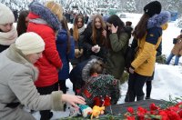 Траурный митинг-реквием на месте сожженной деревни Ола Траурный митинг-реквием на месте сожженной деревни Ола