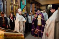 Богослужение в Никольском храме д. Ст. Волотова