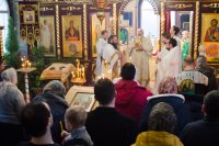 Богослужение в Никольском храме д. Ст. Волотова