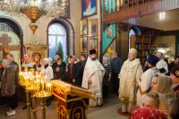 Богослужение в Никольском храме д. Ст. Волотова