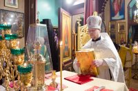 Богослужение в Никольском храме д. Ст. Волотова