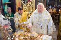 Богослужение в Никольском храме д. Ст. Волотова