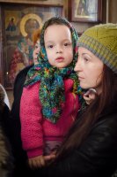 Богослужение в Никольском храме д. Ст. Волотова