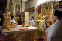 Божественная литургия в день памяти прп. Феодосия Великого