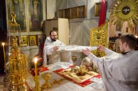 Божественная литургия в день памяти прп. Феодосия Великого