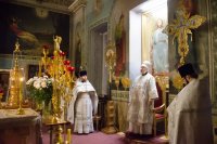 Божественная литургия в Свято-Петро-Павловском кафедральном соборе г.Гомеля