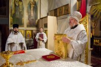 Божественная литургия в Свято-Петро-Павловском кафедральном соборе г.Гомеля