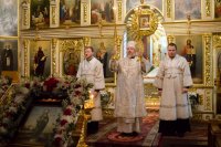 Божественная литургия в Свято-Петро-Павловском кафедральном соборе г.Гомеля