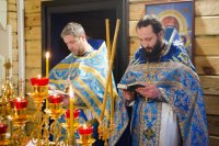 Божественная литургия в день праздника иконы Божией Матери "Отрада и Утешение"