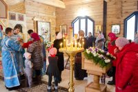 Божественная литургия в день праздника иконы Божией Матери "Отрада и Утешение"